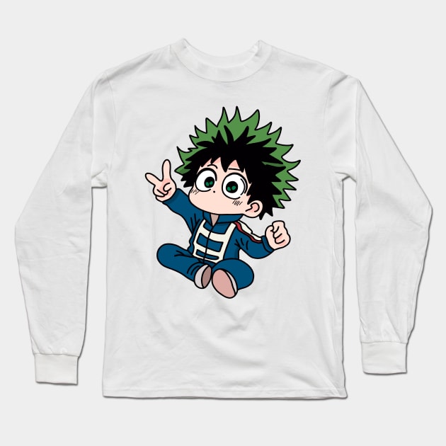 manga boy Long Sleeve T-Shirt by StickerMainia